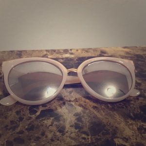 Cat eyes sunglasses rose gold and gold